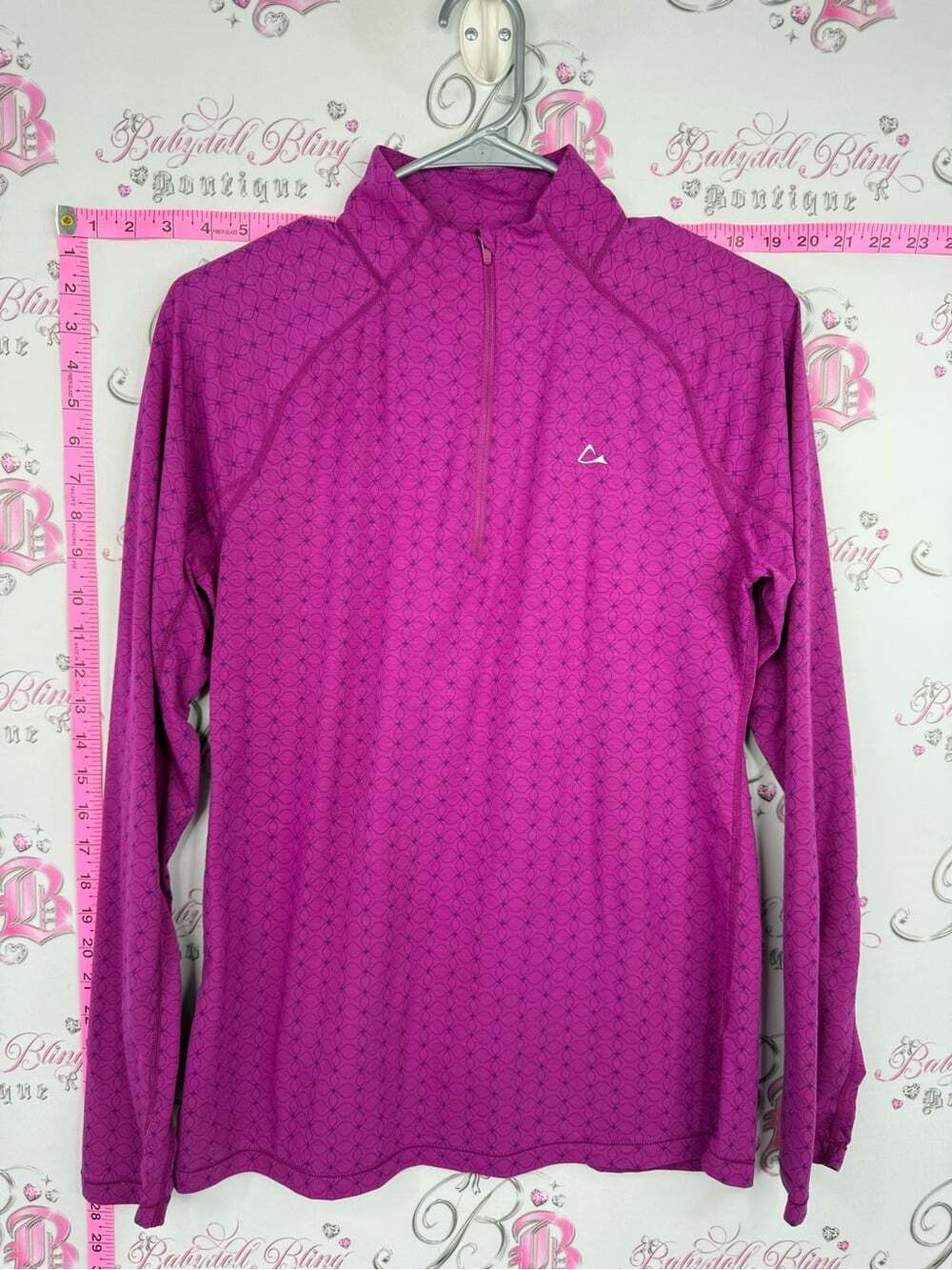 Paradox merino blend dri release Magenta Half-Zip Long Sleeve Pullover